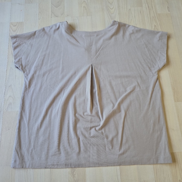 J.Jill Luxe Supima Pleat-back Tee Size Large - Picture 4 of 9